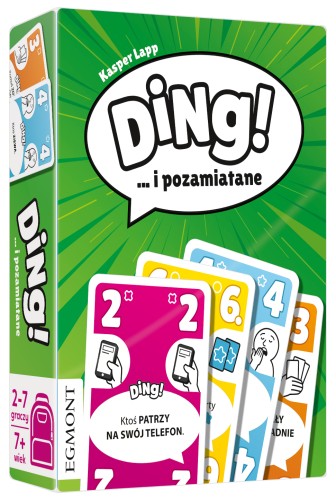 Zestaw kart do gry Ding! …i pozamiatane Egmont PAP – kolorowe karty z regułami