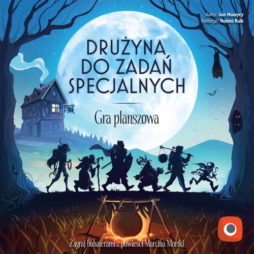 Kooperacyjna gra planszowa fantasy Drużyna do zadań specjalnych Portal Games – widok pudełka i elementów