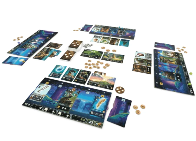 Zrzut ekranu z rozgrywki w grę karcianą Echa Czasu od Lucky Duck Games