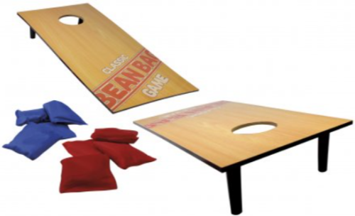 Zestaw Bean Bag Game TACTIC GAMES z dwiema ukośnymi planszami i kolorowymi woreczkami do rzucania