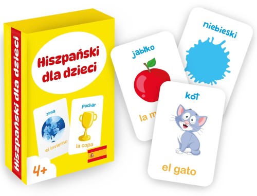 Edukacyjna gra karciana Hiszpański dla dzieci 4+ MINI KANGUR z 25 kartami