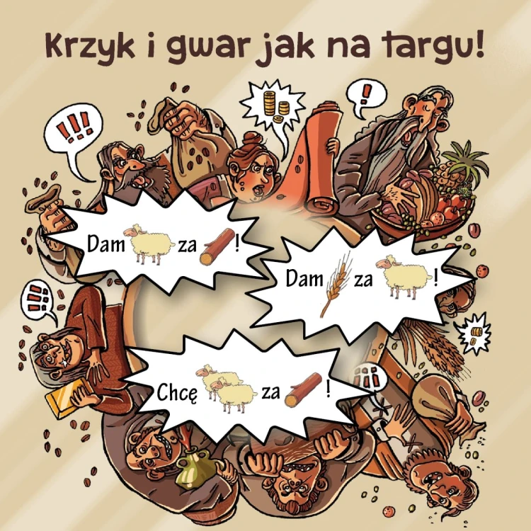 Zbliżenie na elementy gry Bankrut – NASZA KSIĘGARNIA