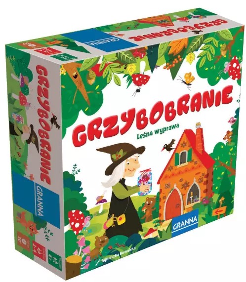 Plansza i elementy gry Grzybobranie. Leśna wyprawa od GRANNA