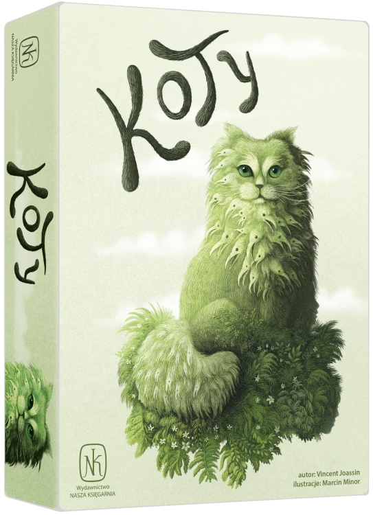 Gra karciana Koty od NASZA KSIĘGARNIA - kolorowe karty z kotami i krukami