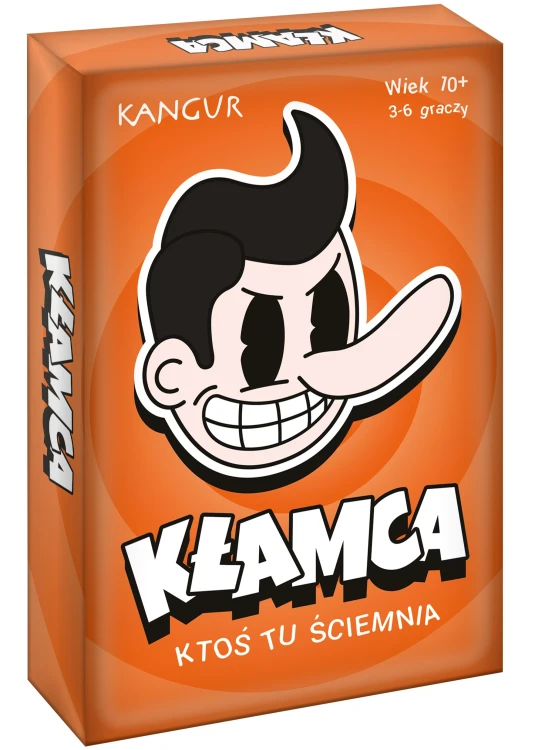 Widok kart gry Kłamca KANGUR zbliżenie na szczegóły ilustracji