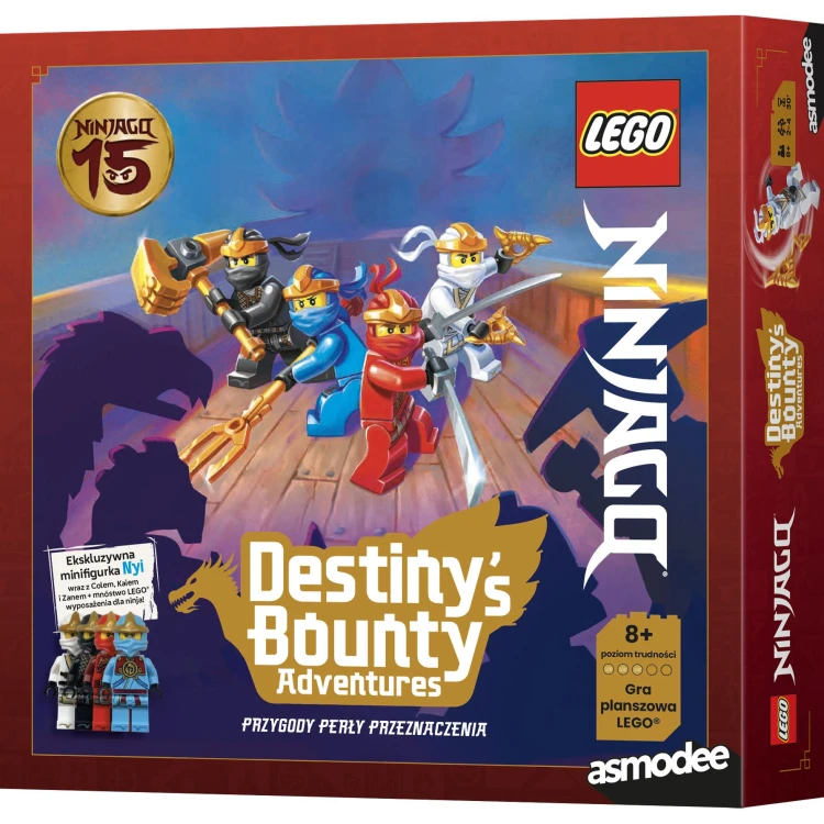 LEGO Ninjago Przygody Perły Przeznaczenia REBEL – szczegółowy widok elementów i planszy