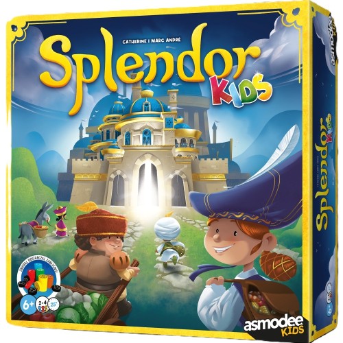 Splendor Kids gra strategiczna dla dzieci REBEL z planszą i elementami