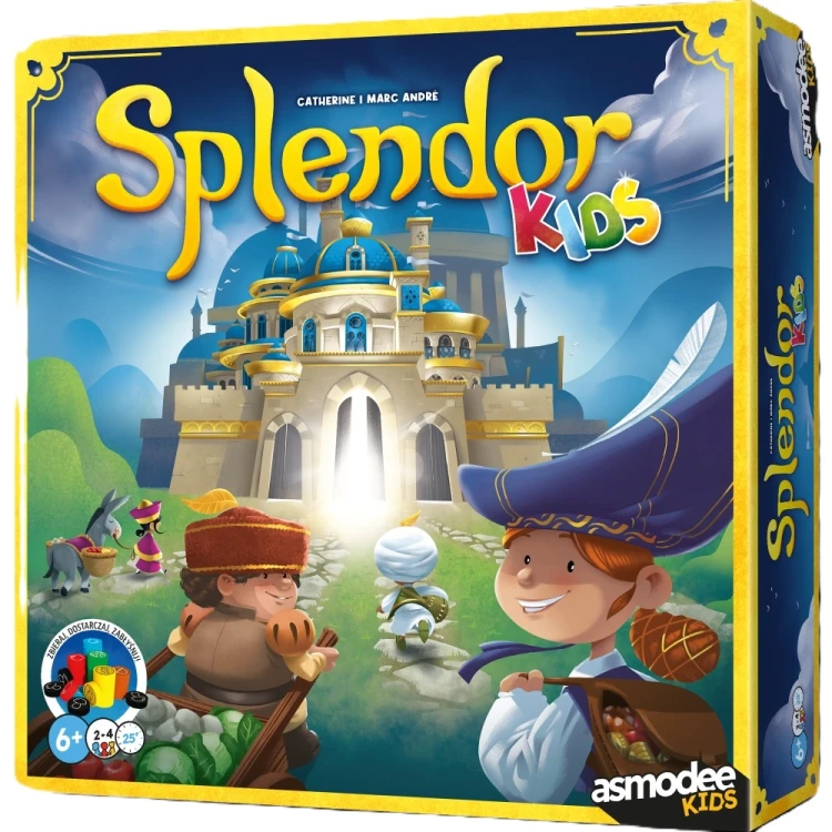 Splendor Kids gra strategiczna dla dzieci REBEL z planszą i elementami