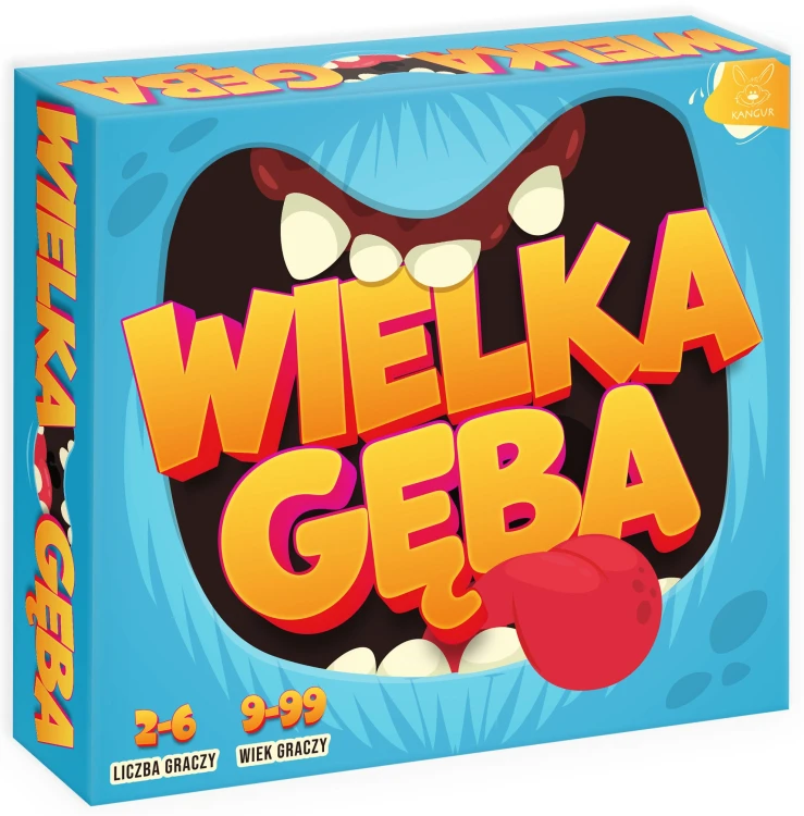 Karty i żetony do gry Wielka Gęba KANGUR na stole