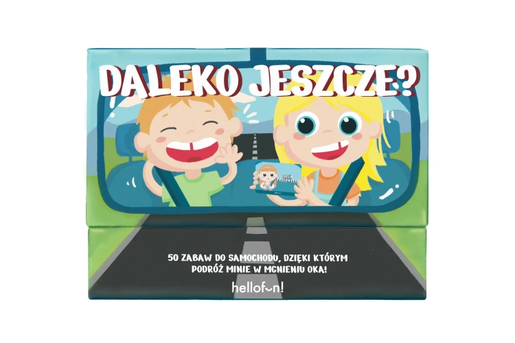 Widok kart z zestawu 50 gier i zabaw do samochodu Lucrum Games - różnorodne aktywności dla dzieci