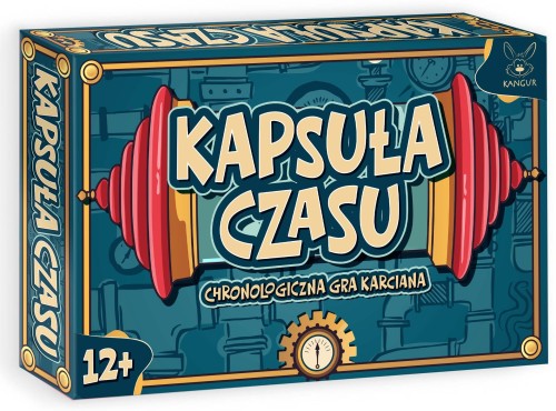 Widok kart z gry karcianej Kapsuła czasu KANGUR z wydarzeniami historycznymi
