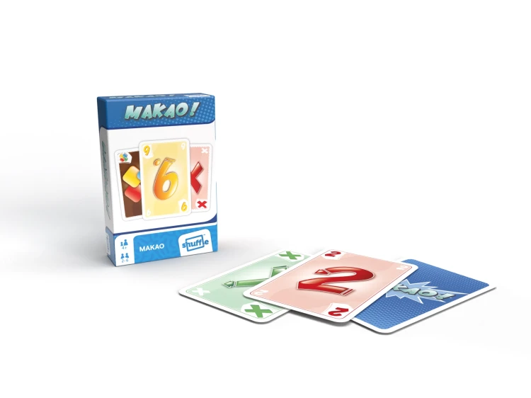 Makao gra karciana Cartamundi – karty 90x60 mm z kolorowymi grafikami ułatwiającymi rozgrywkę