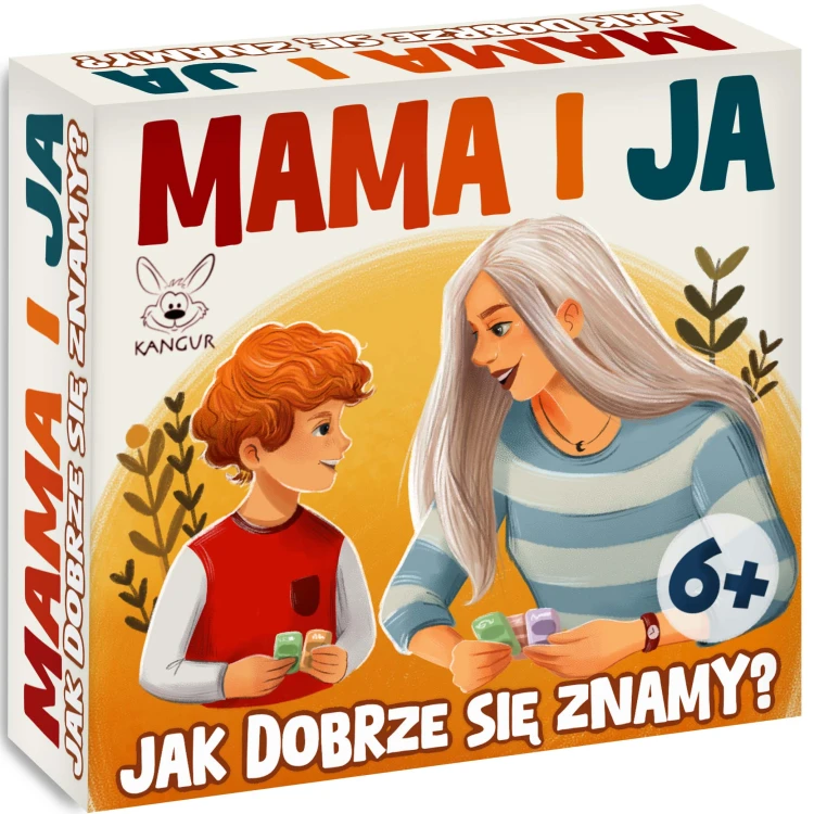 Mama i Ja KANGUR, gra z 36 kartami i pytaniami zachęcającymi do rozmowy.