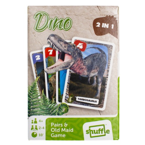 Zestaw kart Piotruś i Memo Dinozaury z detalem grafik postaci