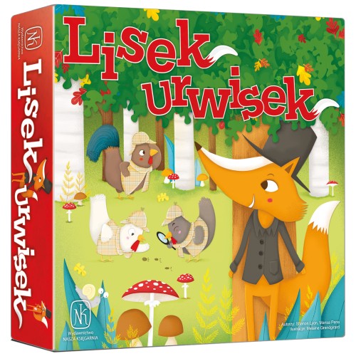 Plansza i elementy gry Lisek Urwisek od NASZA KSIĘGARNIA z unikalnym detektorem