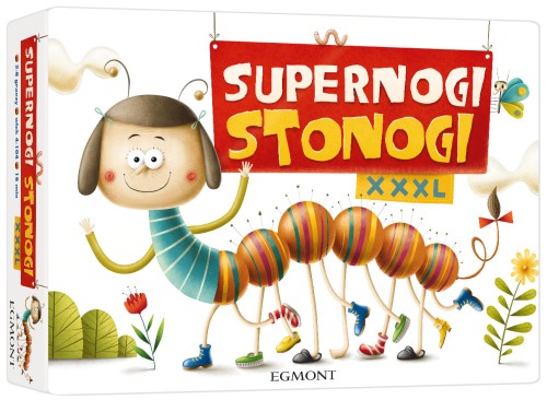 Supernogi Stonogi XXXL wielkoformatowa gra planszowa Egmont PAP z dużymi elementami