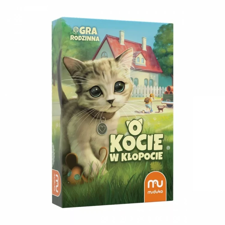 Gra planszowa Muduko PAP O kocie w kłopocie, miejskie dróżki prowadzące kotki do domu