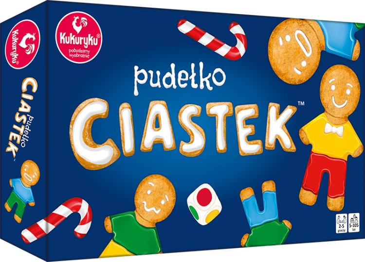 Gra planszowa Pudełko ciastek KUKURYKU - pudełko z planszą i elementami do zabawy