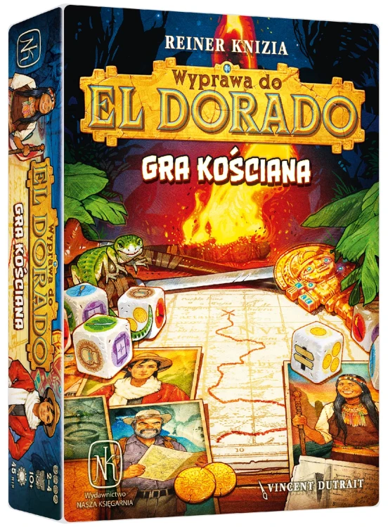 Wyprawa do El Dorado strategiczna gra kościana NASZA KSIĘGARNIA z planszą i kostkami