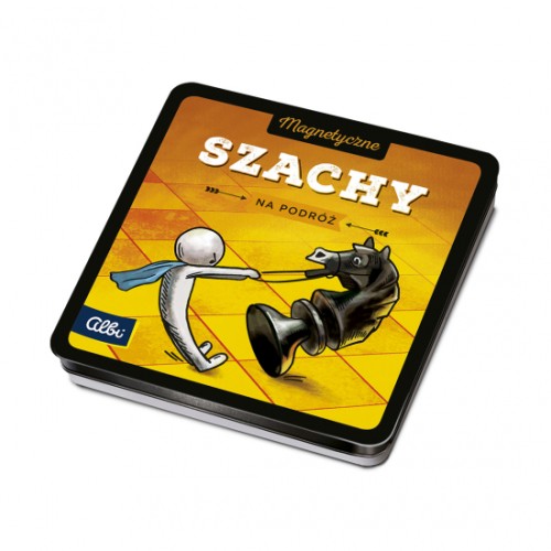 Szachy magnetyczne ALBI z magnetyczną planszą 135x135 mm do gry dla 2 osób w podróży