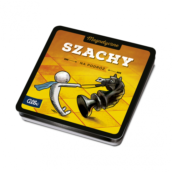 Szachy magnetyczne ALBI z magnetyczną planszą 135x135 mm do gry dla 2 osób w podróży