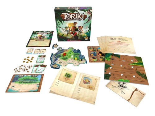 Toriki: Wyspa rozbitków – gra kooperacyjna Lucky Duck Games z planszą 295x295 mm