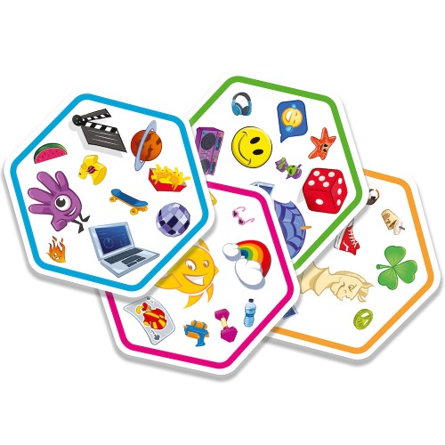 Dobble Connect – szczegóły kart i instrukcji gry karcianej REBEL