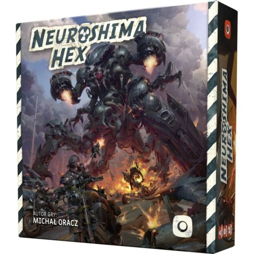 Neuroshima Hex - gra planszowa Portal Games, widok planszy i elementów