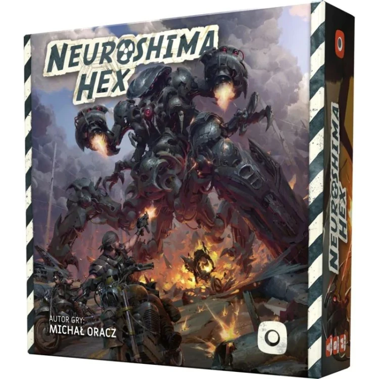 Neuroshima Hex - gra planszowa Portal Games, widok planszy i elementów