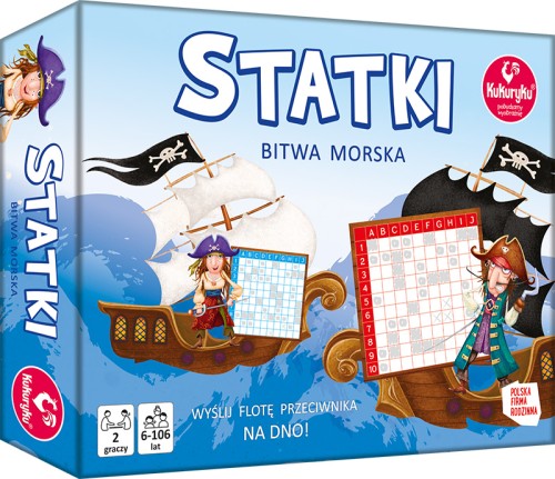 Statki – Bitwa Morska gra planszowa KUKURYKU w kompaktowym formacie