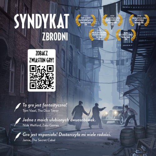 Detale planszy i elementy gry Syndykat zbrodni z dodatkiem Los Angeles