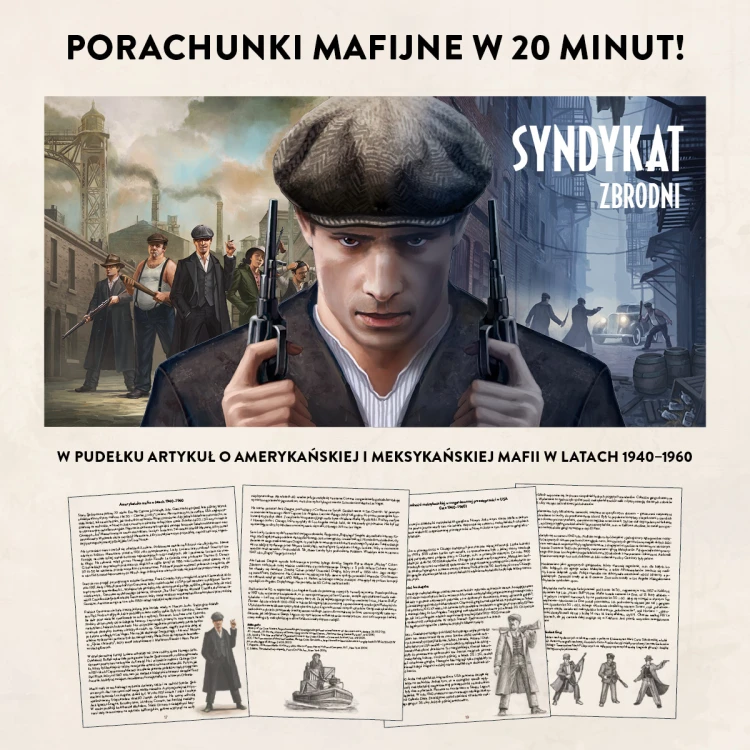 Komplet elementów do gry Syndykat zbrodni z dodatkiem Los Angeles