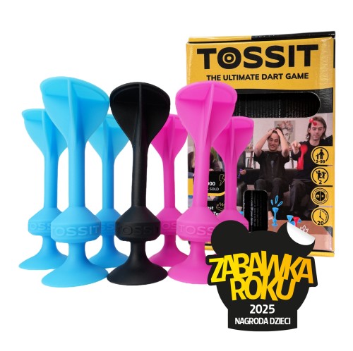 TOSSIT Starter Pack Pink &amp; Blue – gra zręcznościowa z silikonowymi rzutkami TOSSIT POLSKA