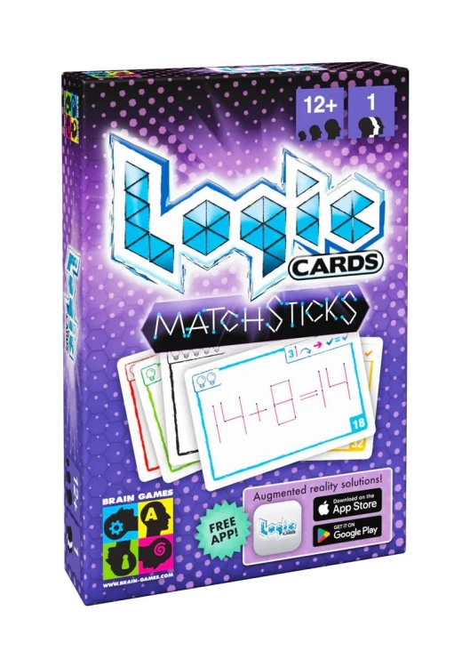 Logic Cards Matchsticks – gra logiczna z łamigłówkami BRAIN GAMES