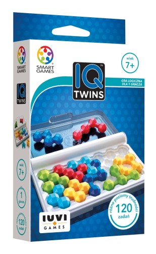 IQ Twins gra logiczna IUVI Games – widok pudełka i elementów do układania