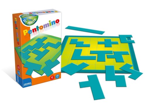 Pentomino podróżna gra logiczna GRANNA 180x113 mm plansza i elementy