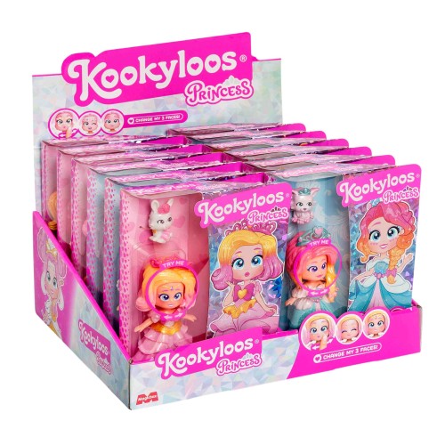 Laleczka KookyLoos Princess Magic Box Toys Polska z 3 minkami, mix wzorów