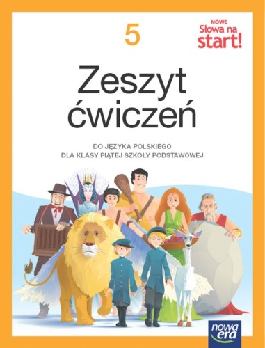 Okładka zeszytu ćwiczeń NOWE Słowa na start! 5 wydawnictwa Nowa Era dla uczniów klasy 5 szkoły podstawowej