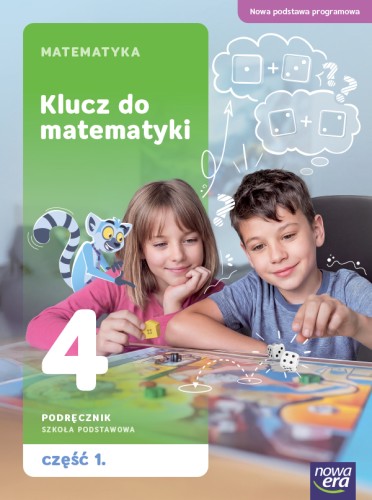 Okładka podręcznika Klucz do matematyki 4 część 1 wydawnictwa Nowa Era, format 275x205x1 mm