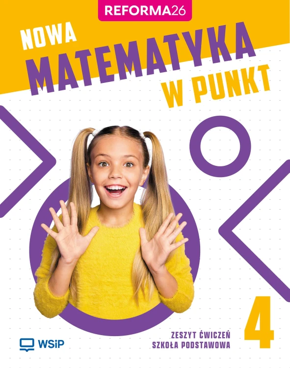 Zeszyt ćwiczeń NOWA Matematyka w punkt 4 WSIP DOTACJA w formacie 260x205 mm, okładka widok z przodu