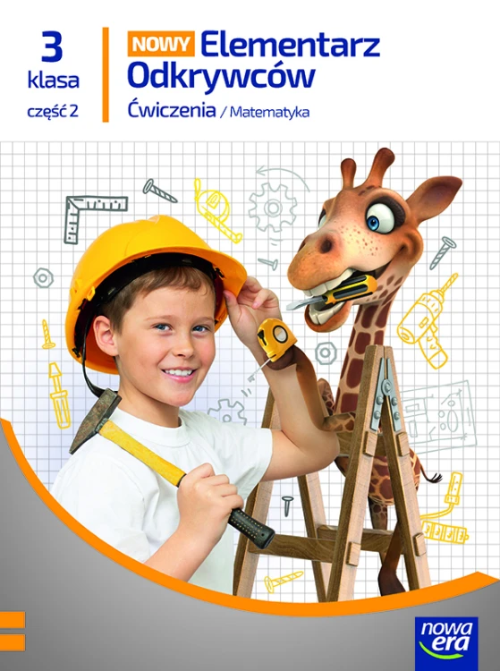 Zeszyt ćwiczeń matematyka klasy 3 część 2 wydawnictwa Nowa Era - okładka z kolorową grafiką
