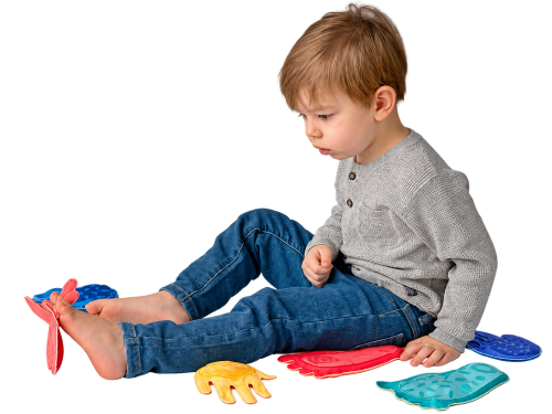 Ścieżka sensoryczna Tup Tup - woreczki sensoryczne w kształcie stóp i dłoni od Hencz Toys