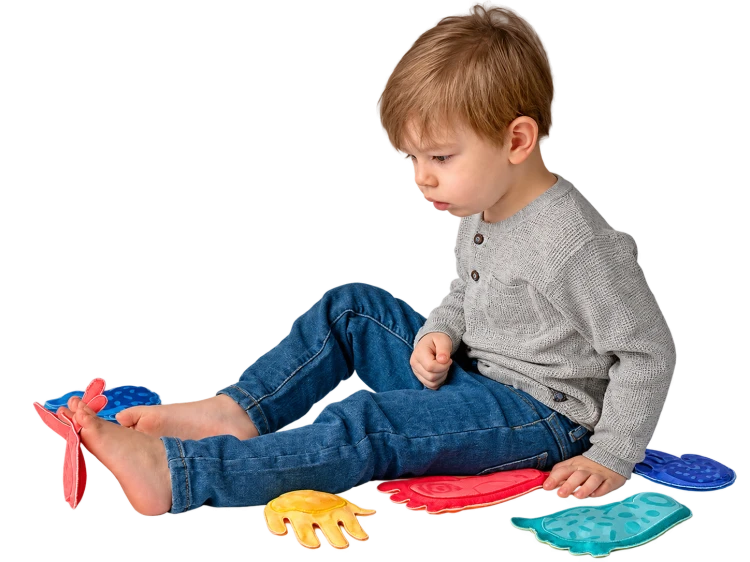 Ścieżka sensoryczna Tup Tup - woreczki sensoryczne w kształcie stóp i dłoni od Hencz Toys