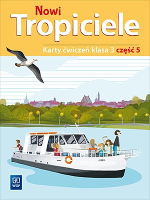 Okładka kart ćwiczeń edukacyjnych Nowi Tropiciele 3 przeznaczonych dla uczniów klasy 3 szkoły podstawowej