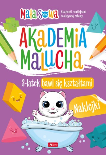 Zeszyt edukacyjny Akademia Malucha 3-latek z naklejkami wydawnictwa DRAGON w formacie 240x165x1 mm