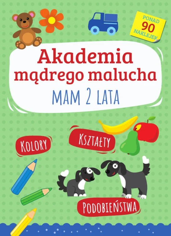 Książeczka edukacyjna Akademia mądrego malucha Mam 2 lata SBM w miękkiej okładce z kolorowymi ilustracjami