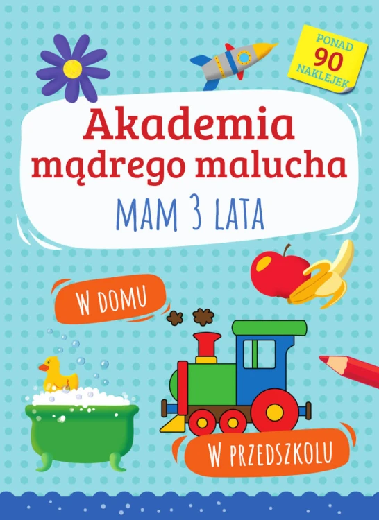 Książeczka edukacyjna Akademia mądrego malucha. Mam 3 lata SBM w formacie 284x206x1 mm, widok okładki
