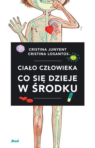 Książka o ciele człowieka DEBIT z klapkami, które skrywają ciekawostki o anatomii