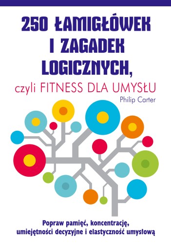 Okładka książki 250 łamigłówek i zagadek logicznych K.E.Liber w formacie 235x165x1 mm