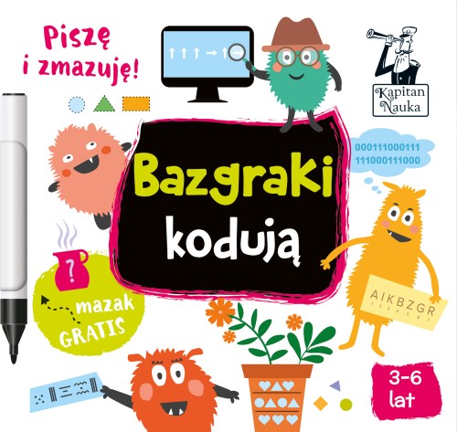 Książka Bazgraki kodują EDGARD – ćwiczenia suchościeralne dla dzieci w wieku 3–6 lat